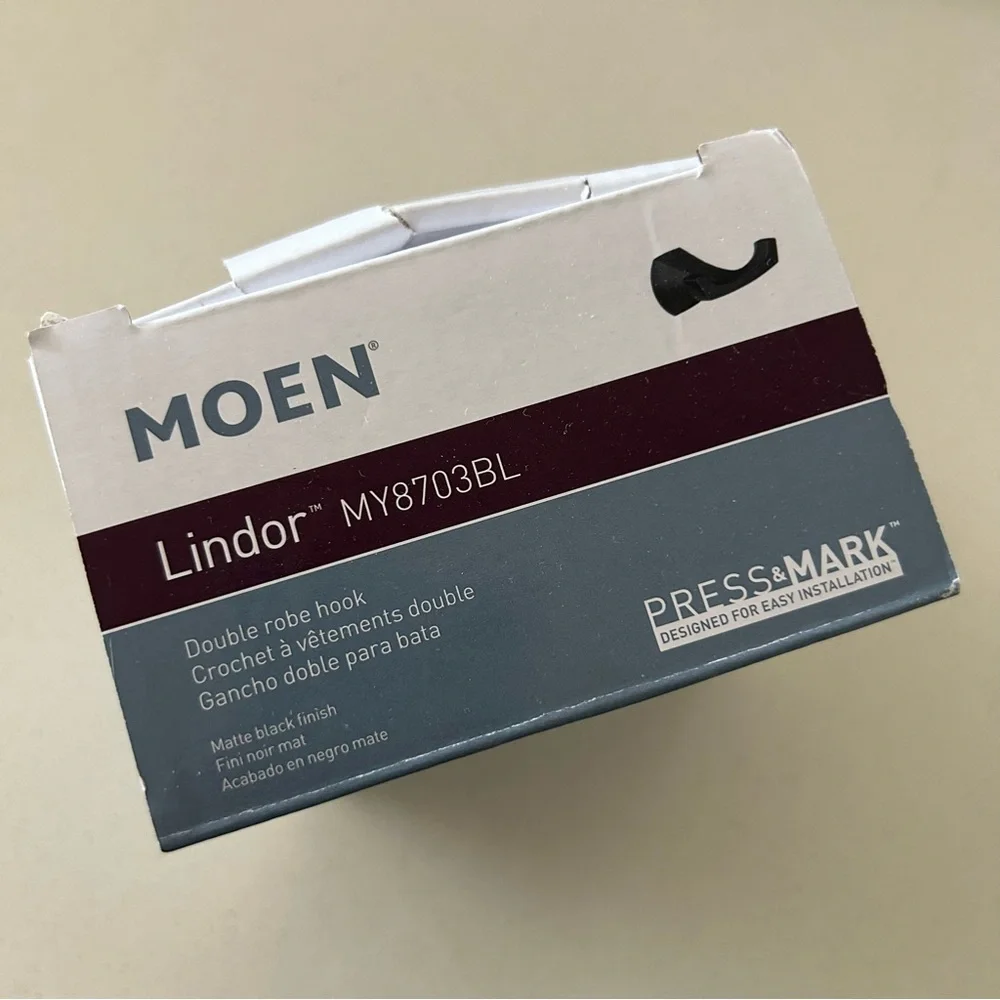 Moen Lindor Collection Double Robe Hook - Picture 4 of 6